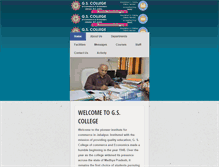 Tablet Screenshot of gscollege.org