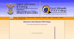 Desktop Screenshot of gscollege.co.za